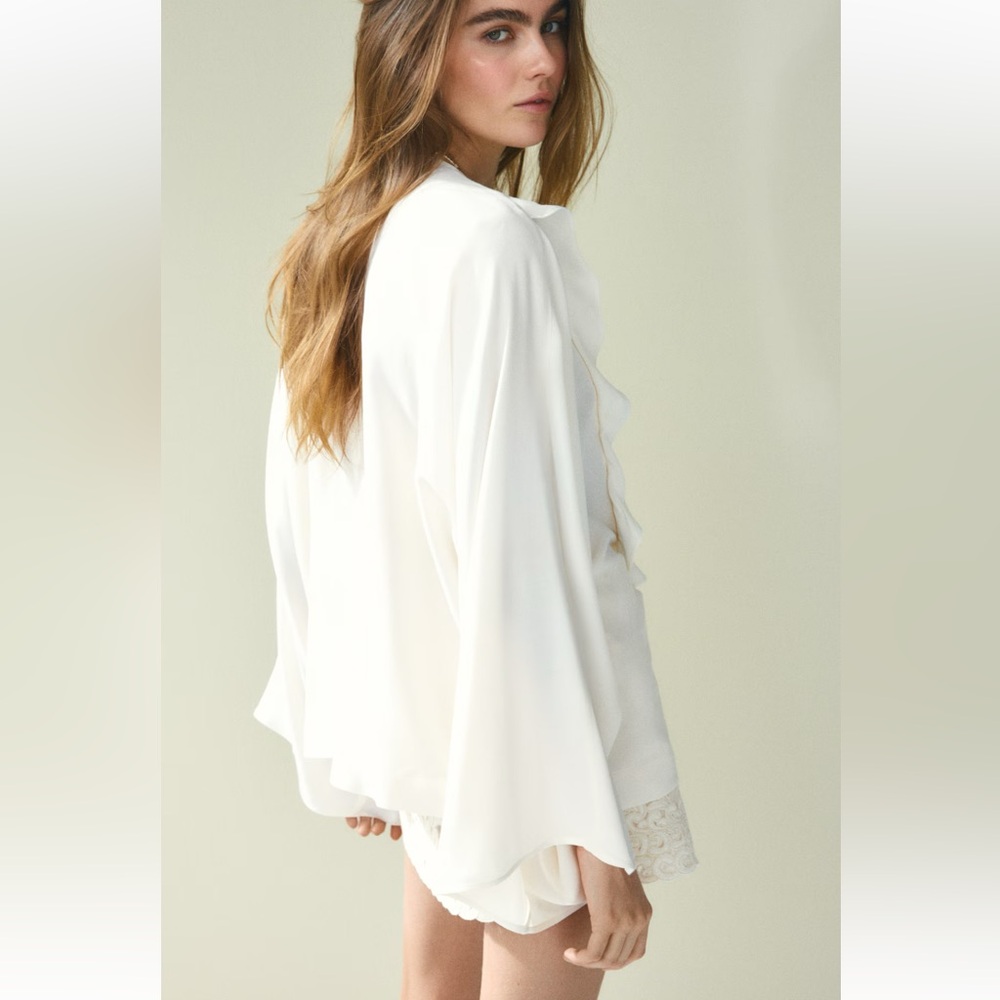 NWT H&M EMBROIDERED BLOUSE - Picture 4 of 14